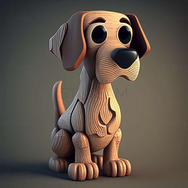 3D model Barry the dog famous animal (STL)